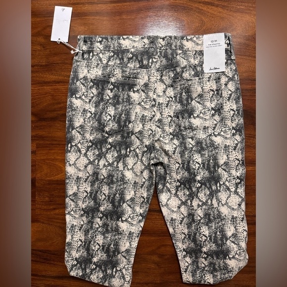 Sam Edelman snakeskin the stiletto High-Rise Skinny Jeans Size 31 NWT - Picture 6 of 6